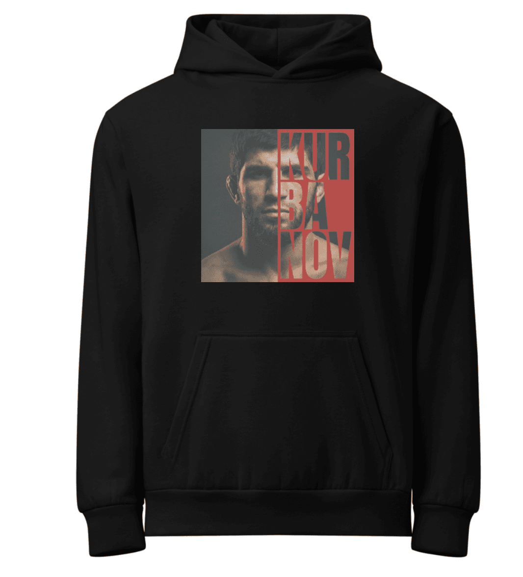 Black oversized hoodie mockup